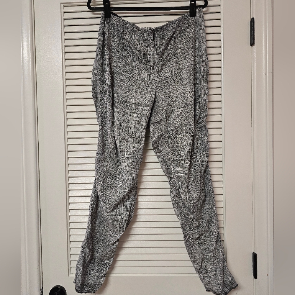 Alfani - (Plus-Size) Grey & White Casual Office Pants With Elastic Waistband